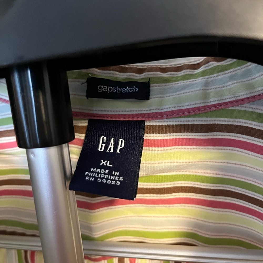 GAP Multicolor Striped Button Down Shirt - image 4
